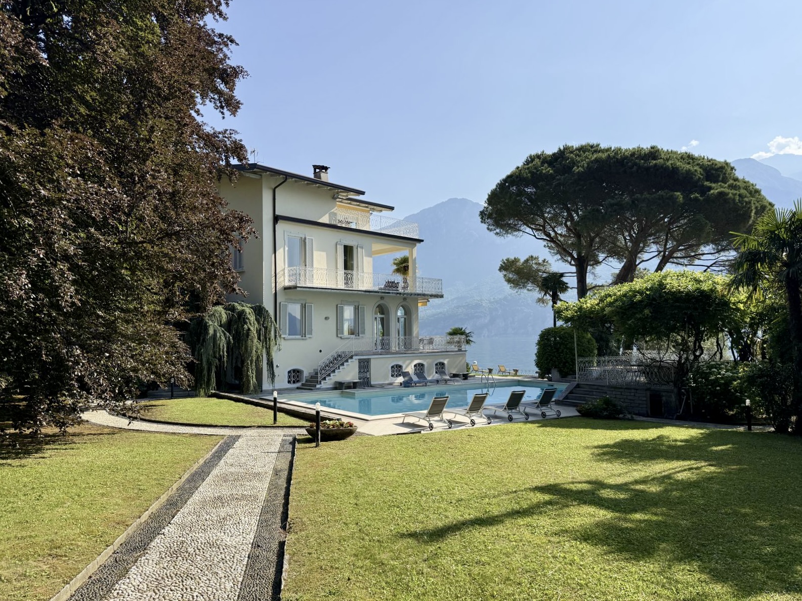 Lake Como Bellagio Luxury Villa Directly on the Lake