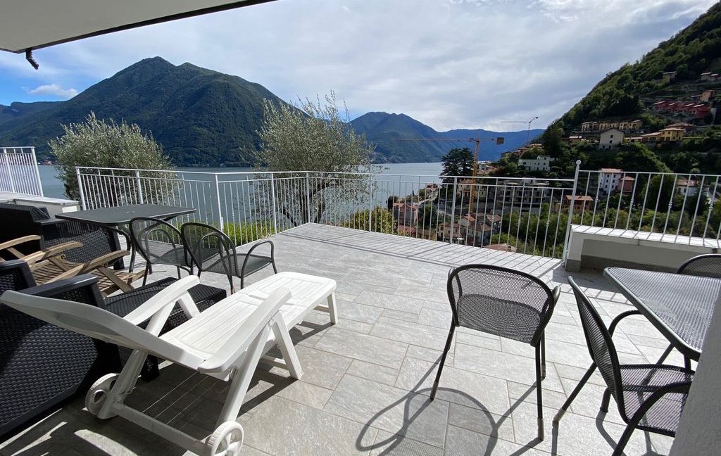 Luxury Villa Lake Como Argegno  - terrace