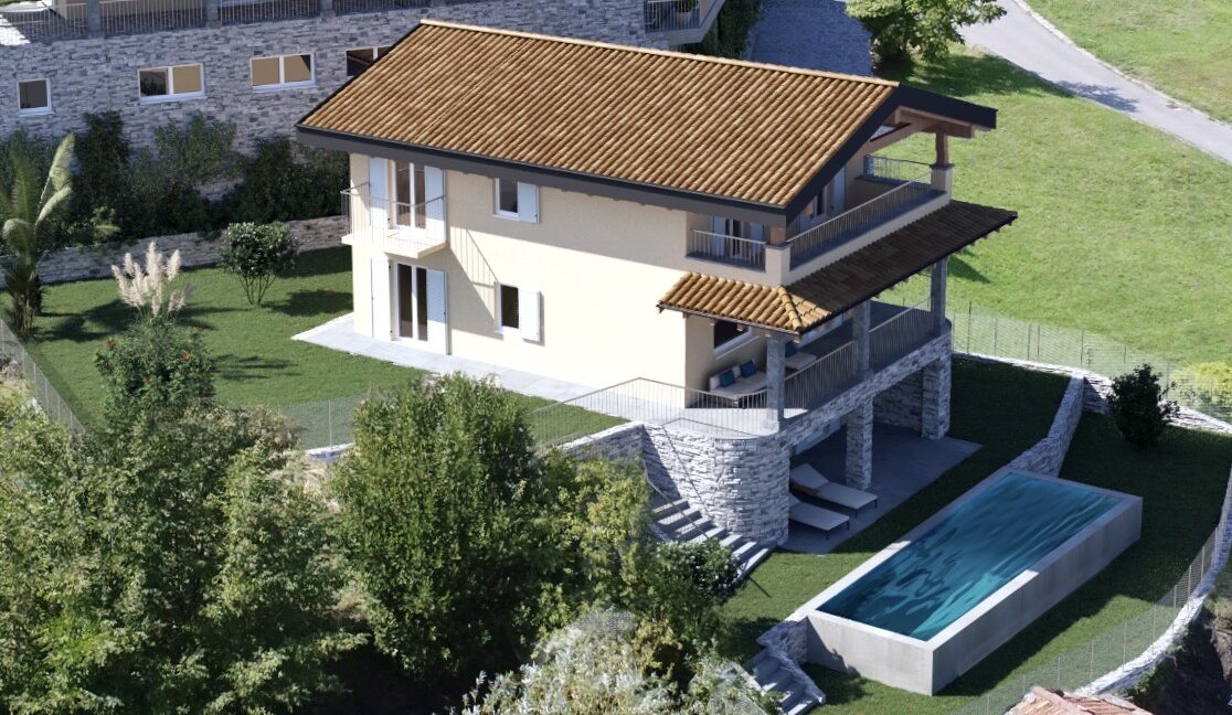 Luxury Villa Lake Como Pianello Lario  - render