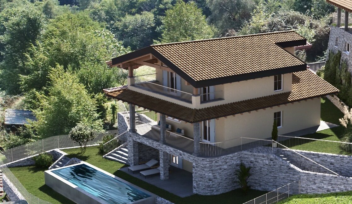 Luxury Villa Lake Como Pianello Lario  - render